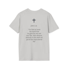 Load image into Gallery viewer, John 3:16 T-Shirt White, Grey &amp; Sand
