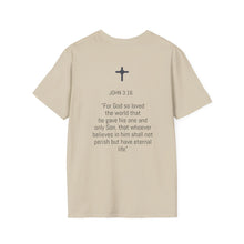 Load image into Gallery viewer, John 3:16 T-Shirt White, Grey &amp; Sand
