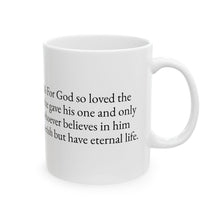 Load image into Gallery viewer, Biblical The Label - John 3:16 Mug
