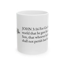 Load image into Gallery viewer, Biblical The Label - John 3:16 Mug
